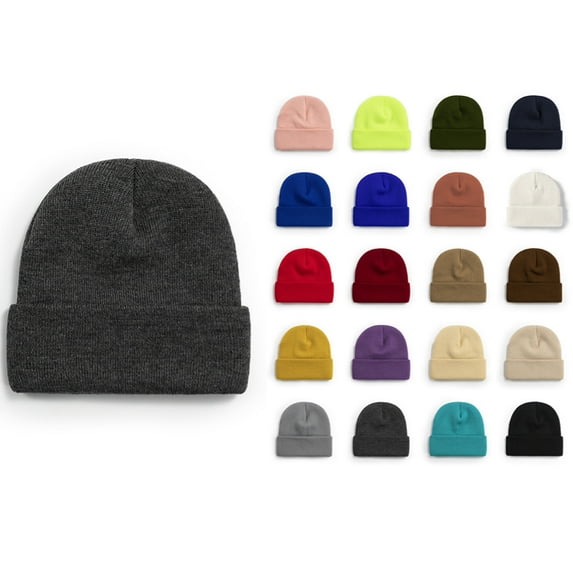 Beanies for Men Women,Unisex Beanie,Winter Hat,Winter Beanies for Women Men Dark Gray One Size