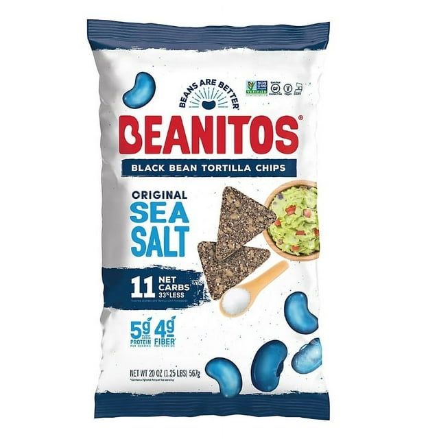 Beanitos Black Bean Sea Salt Chips, 20 oz.
