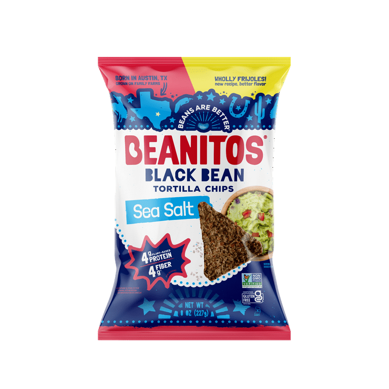 Beanitos Black Bean Sea Salt Tortilla Chips 8 oz Walmart