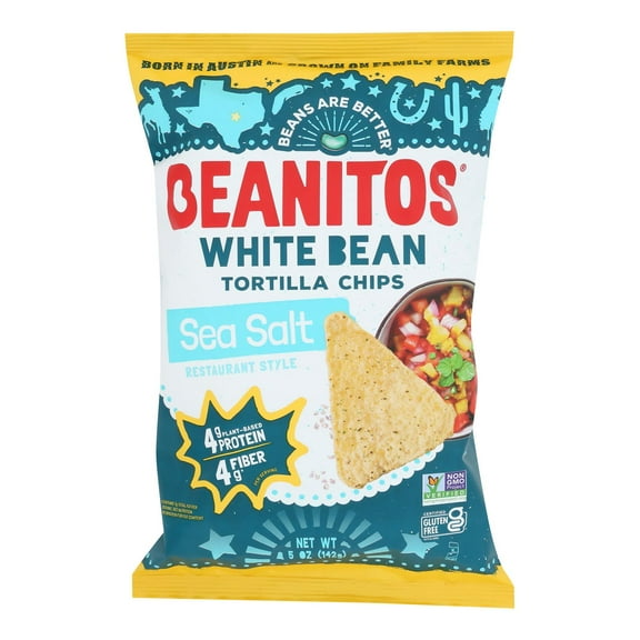 Beanitos - White Bean Chips - Restaurant Style - Case of 6 - 5 oz.
