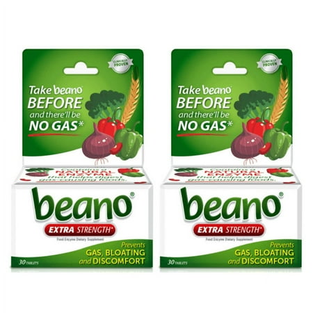 Beano Extra Strength Gas Prevention & Digestive Enzyme Supplement, 30 ct, 30 ct