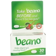 Beano Dietary Supplement, 30 Ct 1.3 oz 3 pack Bundle