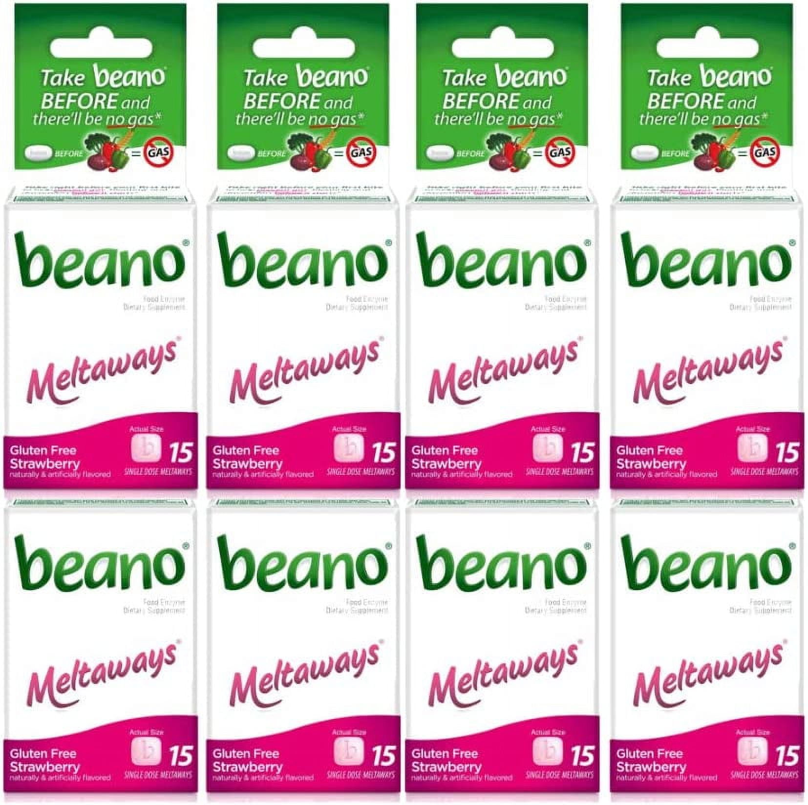 Beano Meltaways Strawberry, 15 CT (Pack 8)