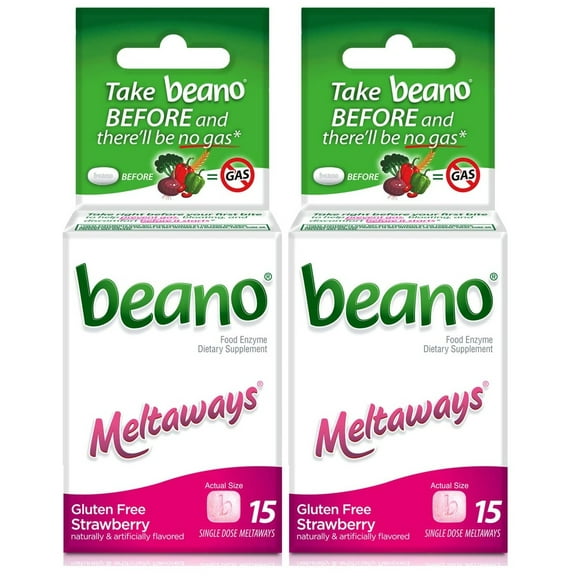Beano Meltaways Strawberry 15 ea (Pack of 2)