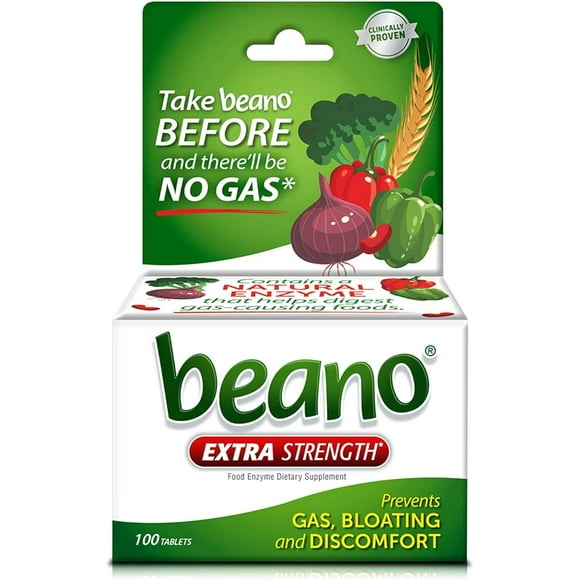 Beano Ultra 800, Gas Prevention and Digestive Enzyme Supplement, 100 Count