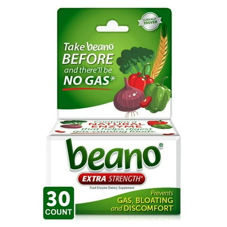 Beano Ultra 800 Gas Prevention and Digestive Enzyme Supplement, 30 Tablets