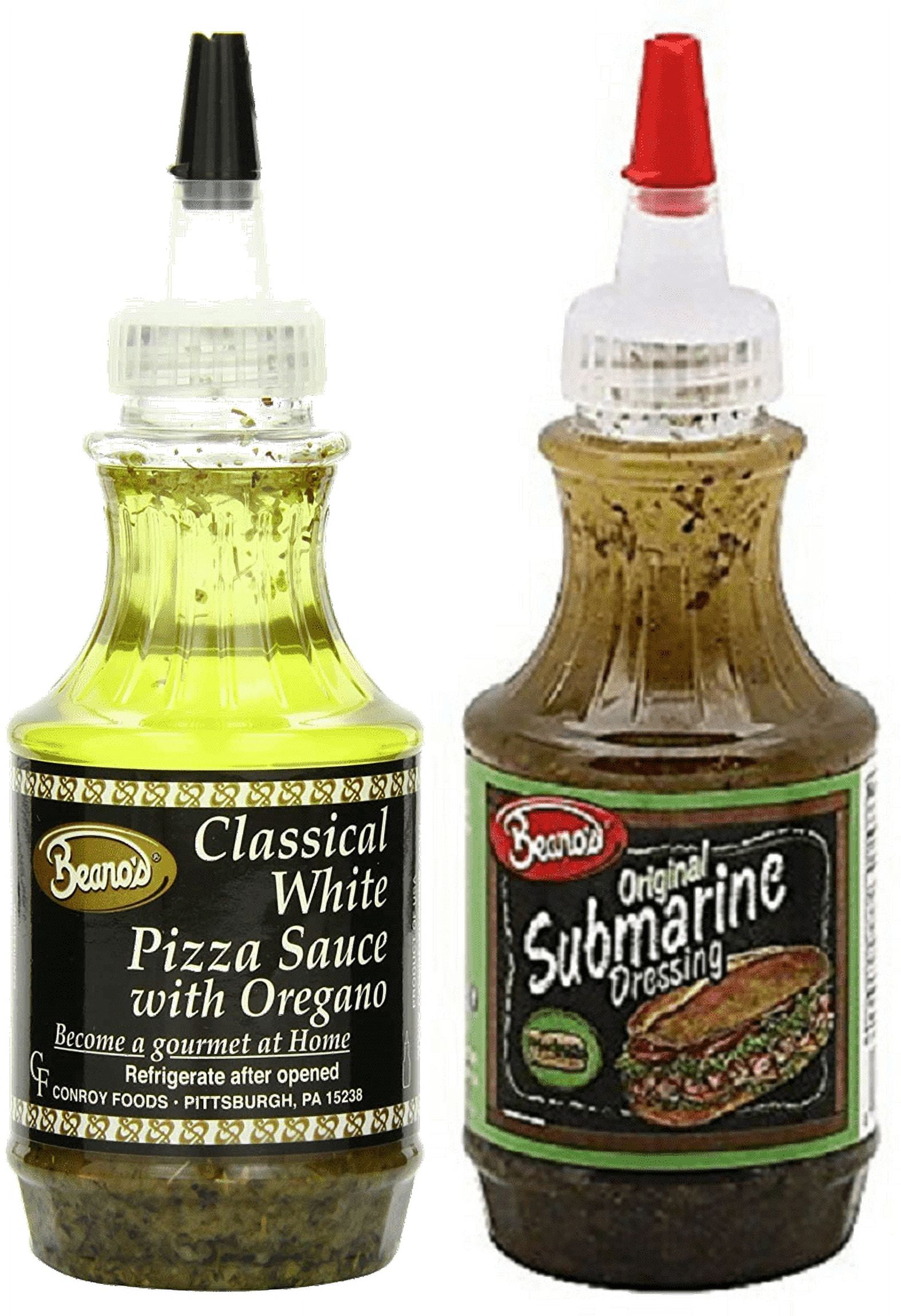 Beano's Classical White Pizza Sauce & Sub Dressing Variety 2Pack, 8 fl