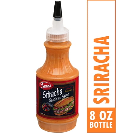 Beano's Gluten Free Spicy Sriracha Sandwich Sauce, 8 oz. Bottle, Shelf Stable