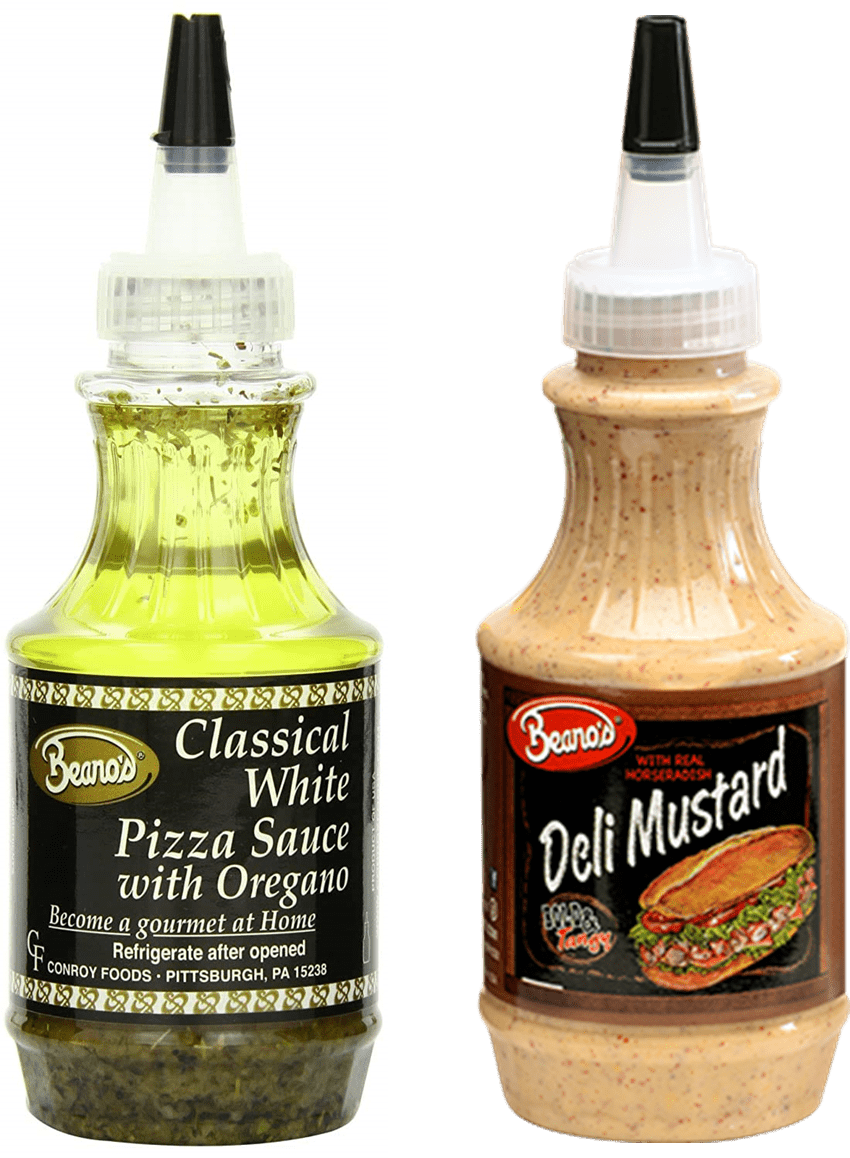 Beano's White Pizza Sauce & Deli Mustard Variety 2Pack, 8 fl. oz