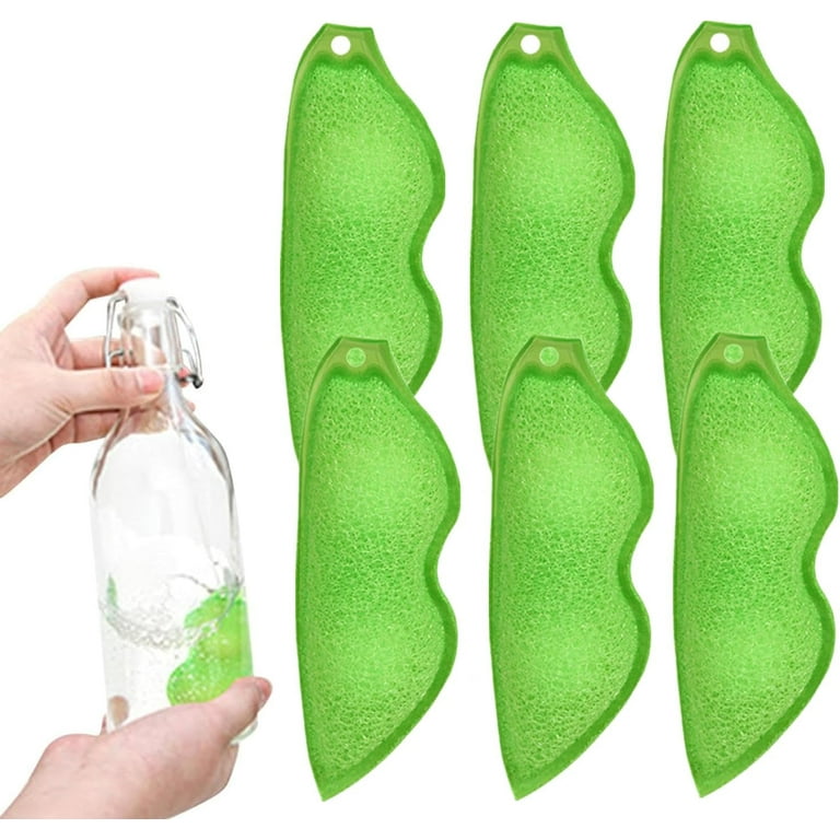Beans Bottle Cleaning Sponge - Cute Pea Water Bottle Cleaning