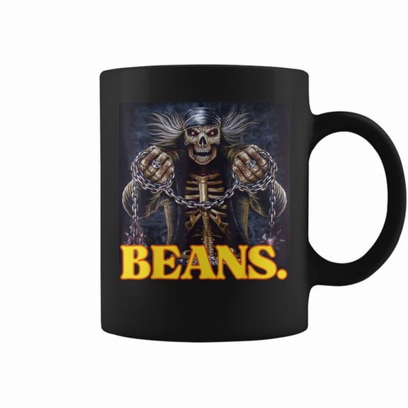 Beans Enjoyer Cringe Hard Skeleton Meme Coffee Mugs