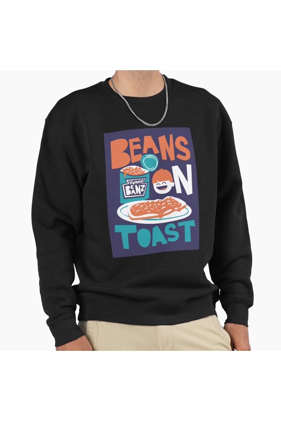 Beans On Toast Beanz Heinz Unisex Sweatshirt Retro Vintage Food Graphic Aesthetic Style G7099, Up to Size 5XL