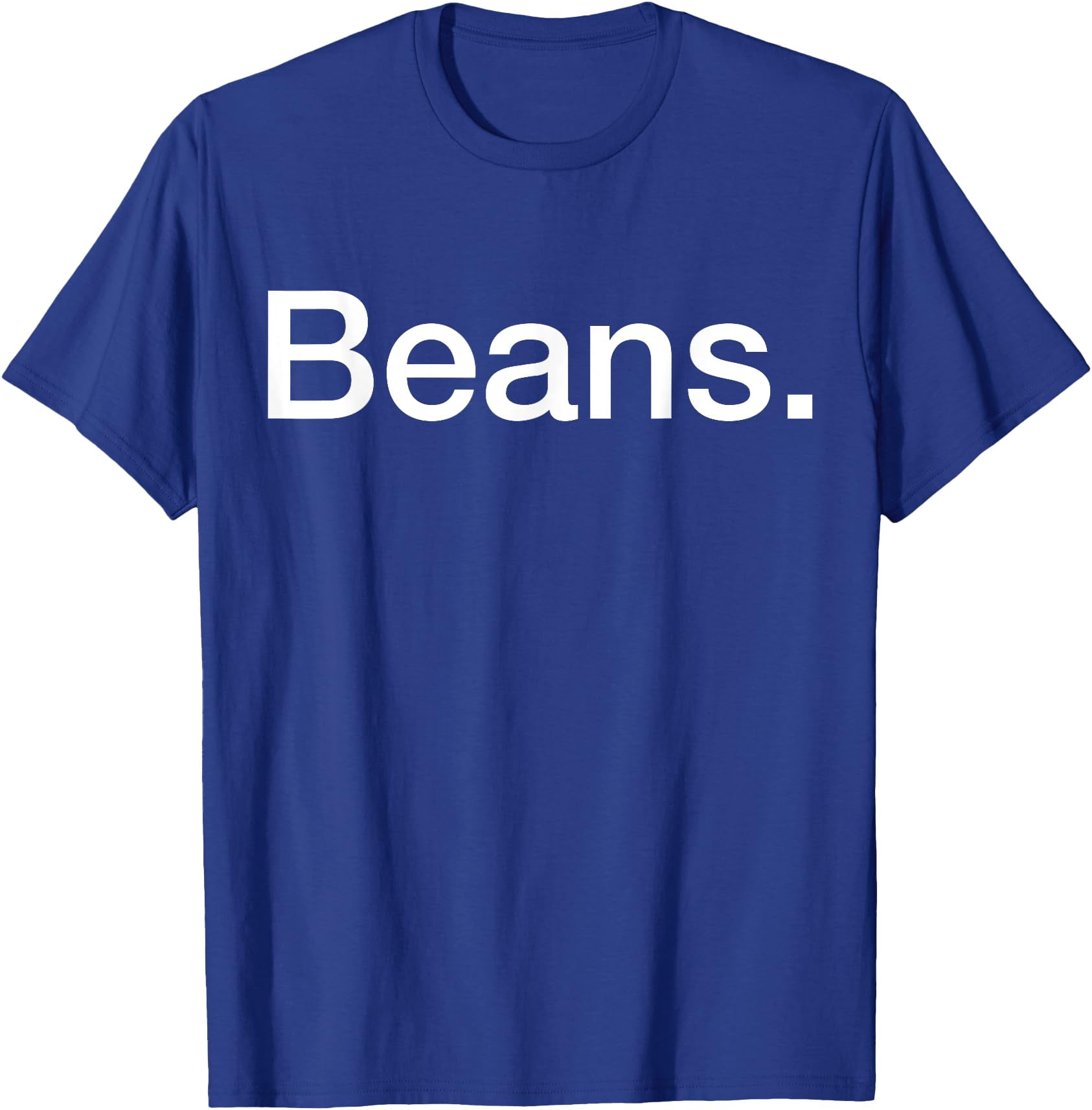 Beans word simple T-Shirt,Maroon color,size 2XL - Walmart.com