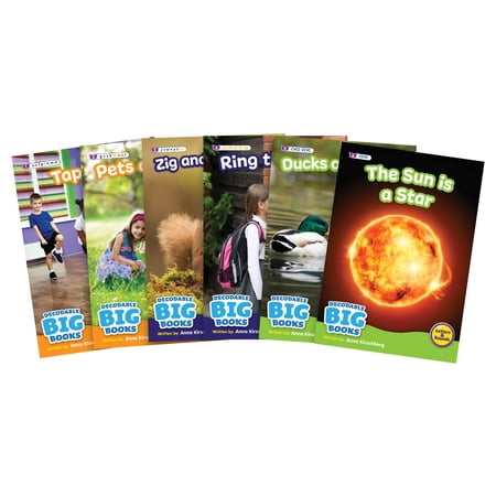 6 XL Decodable Non-Fiction Big Books for Classrooms
