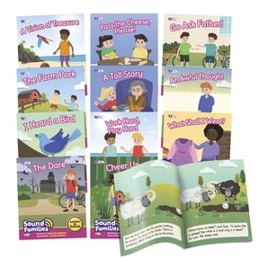 Junior Learning Decodable Readers Sound Families R-controlled Fiction Phase 5.5, Learn to Read, Easy decodable texts, 12 books, For ages 5+, Grade K
