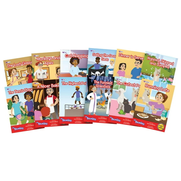 The Beanies Hi-Lo Diversity Decodables Phase 6 Set 2 W/ 12 Books