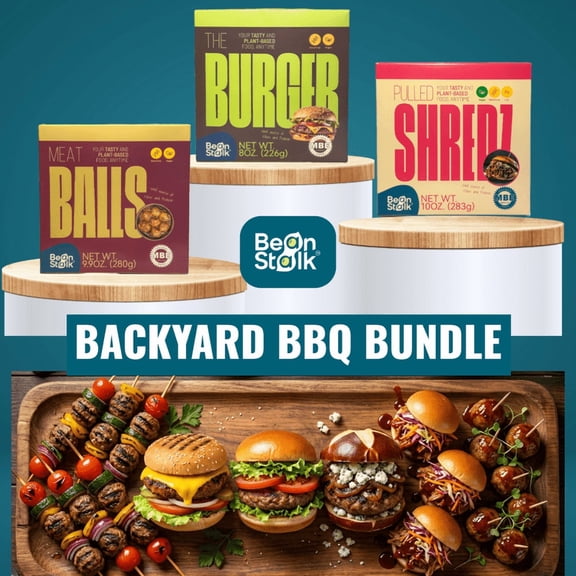 BeanStalk Brands Plant Based Backyard BBQ Bundle (Pack of 3)