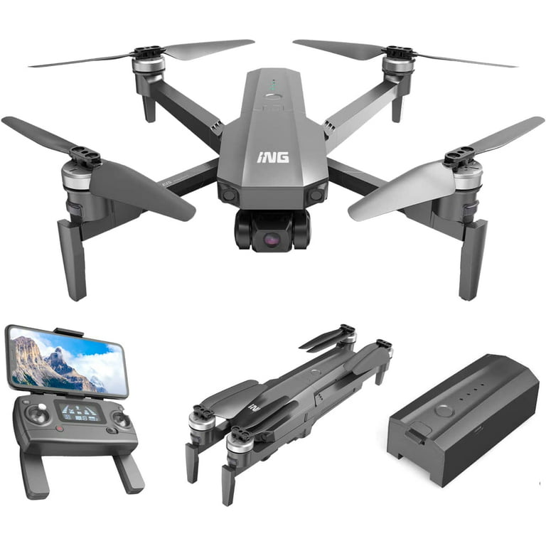 de panik Æsel Beantech Foldable GPS Drone with 4K UHD EIS Camera for Adults, 5G  Transmission Drones with Brushless Motor, Follow Me, Auto Return Home,  Encircling Flight Quadcopter with 3-Axis Gimbal Camera - Walmart.com