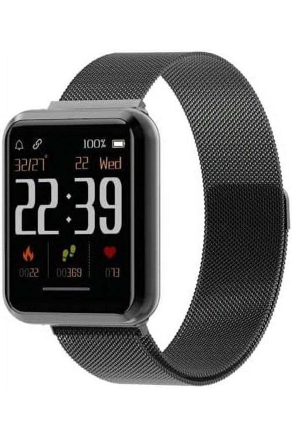 S3 Smart Watch, Fitness Watch for Men, Fitness Tracker & Heart Rate Monitor, IP68 Waterproof Smartwatch, Compatible Android & iOS Smartphone, Touch Screen Watch