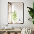 Beaquicy Large 20x28 inch Vertical Home Wall Mirror, Rounded Corner ...