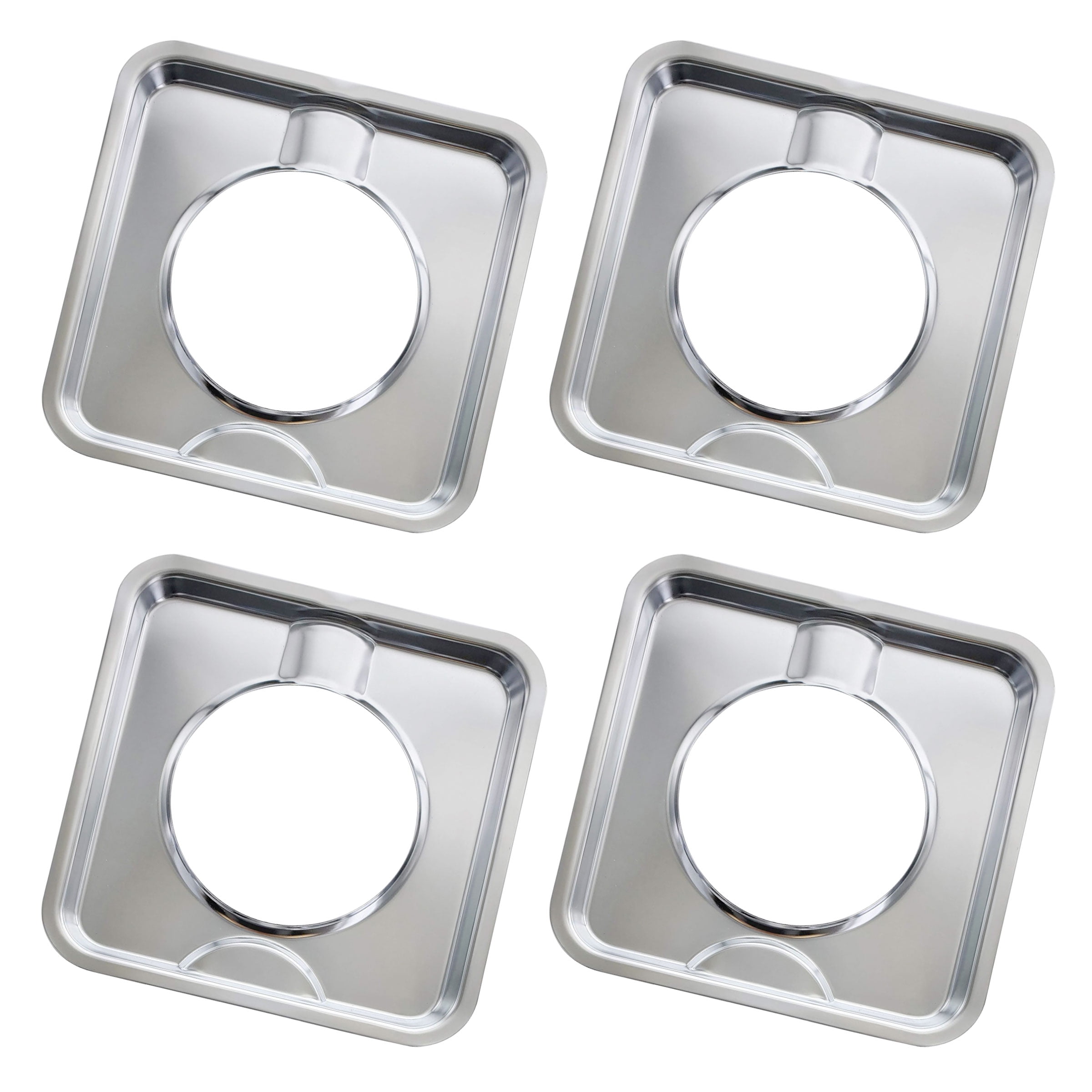 Beaquicy Basics 101 SGP400 Drip Pan Chrome Square Gas Range Bunner