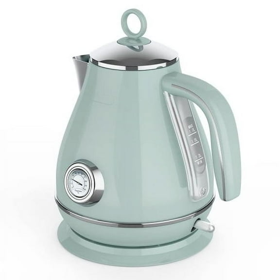 Bear 1.7L Electric Kettle, pyramid portable electric hot water and coffee. 1500W MINT GREEN