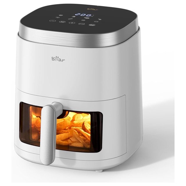 Bear Air Fryer, 5.3Qt for Quick and OilFree Healthy Meals,Smart 8 in 1 Digital Touchscreen