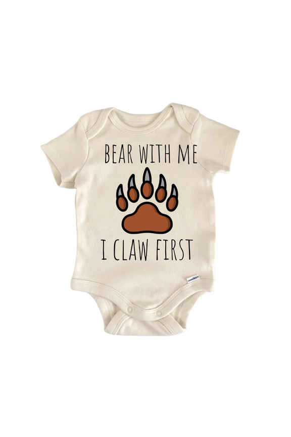 Bear Animal Claws Newborn Baby Bodysuit