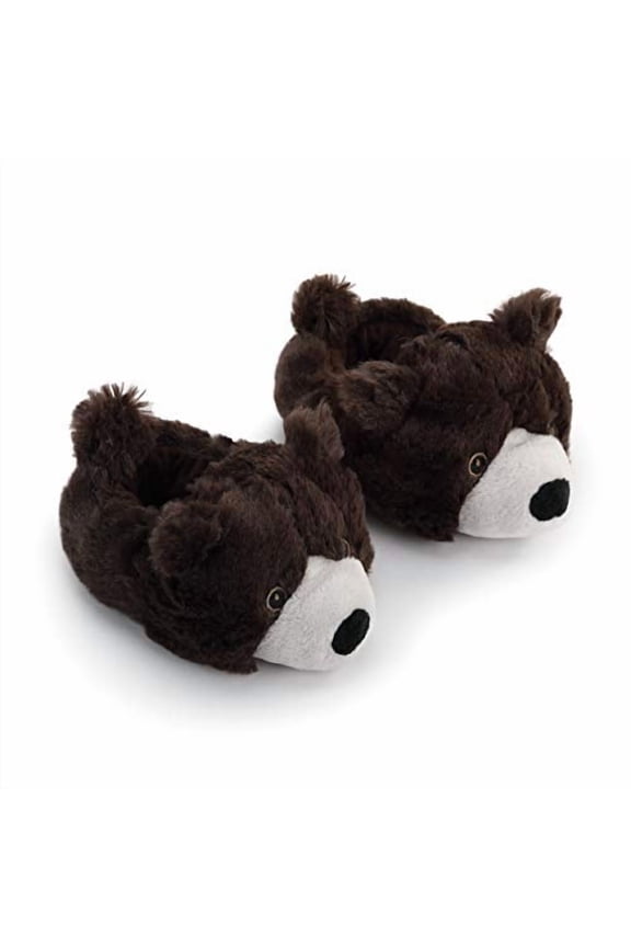 Bear Animal Fluffy Black 6-12 months Polyester Fabric Infant Sock Booties