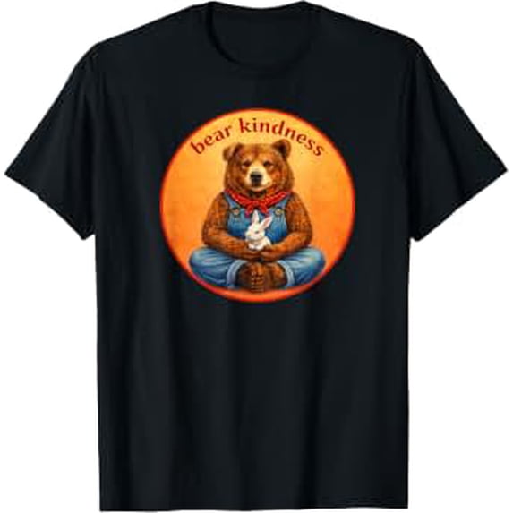Bear Animal Lovers Cute Bear Art Kindness Message Classic Theme ...
