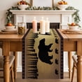 thumbnail image 1 of Bear Animal Silhouette Jungle Forest Table Runner 70 Inches Long,Kitchen Dining Tablerunners Retro Brown Gradient Linen Table Runners Dresser Scarves for Home Dinner Wedding Holiday Party Decor, 1 of 9