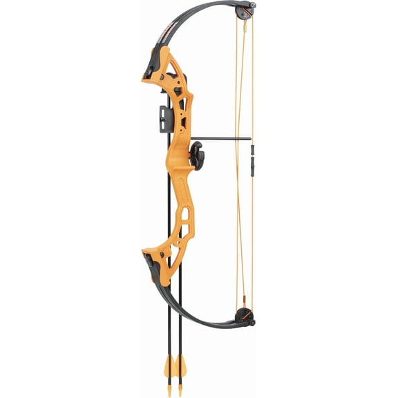 Bear Archery Brave Youth Bow for Ages 8+, 15-25 lbs, Orange