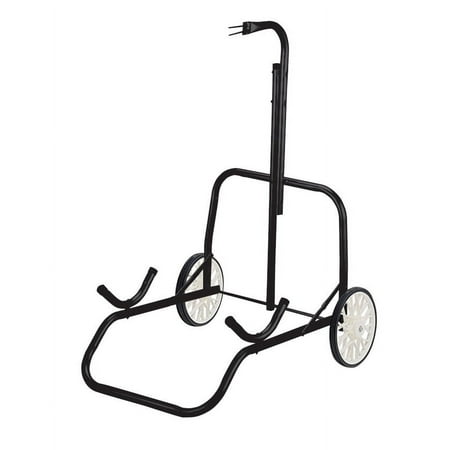 Bear Archery Durable, Powder-Coated Wheeled Black Target Stand for Use with 35" and 48" Targets