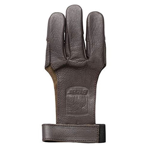 Bear Archery 2028243 Leather Shooting Glove, Brown - Large