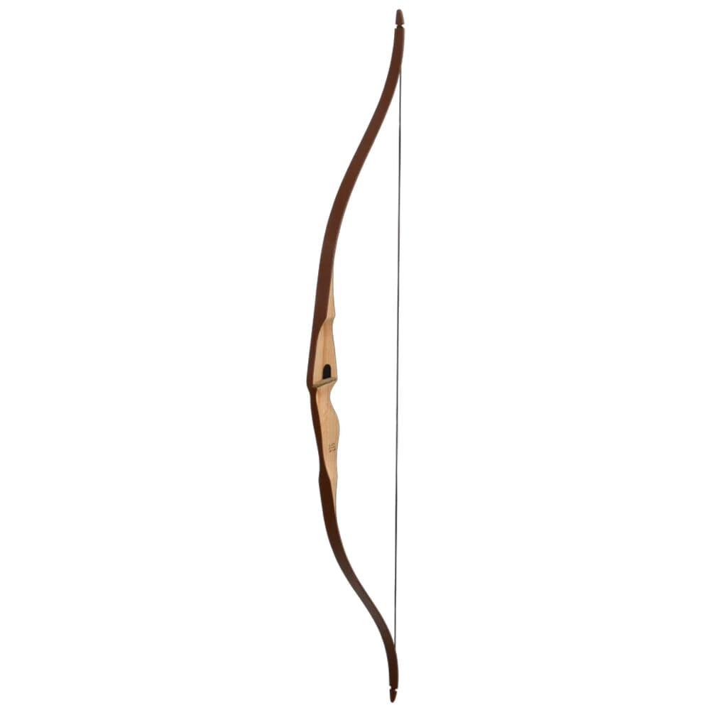 Bear Archery Little Bear Traditional Bow, 48" AMO, 20-25 lb Peak, Clear Maple Riser, Brown Glass Limbs, Made in USA (ALB2320LBR)