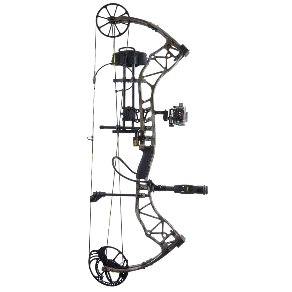 Bear Archery The Hunting Public Adapt2 RTH LH70 Compound Bow, Mossy Oak Bottomland, 320 FPS, 32" Axle, Trophy Ridge Package (AV55A130B7L)
