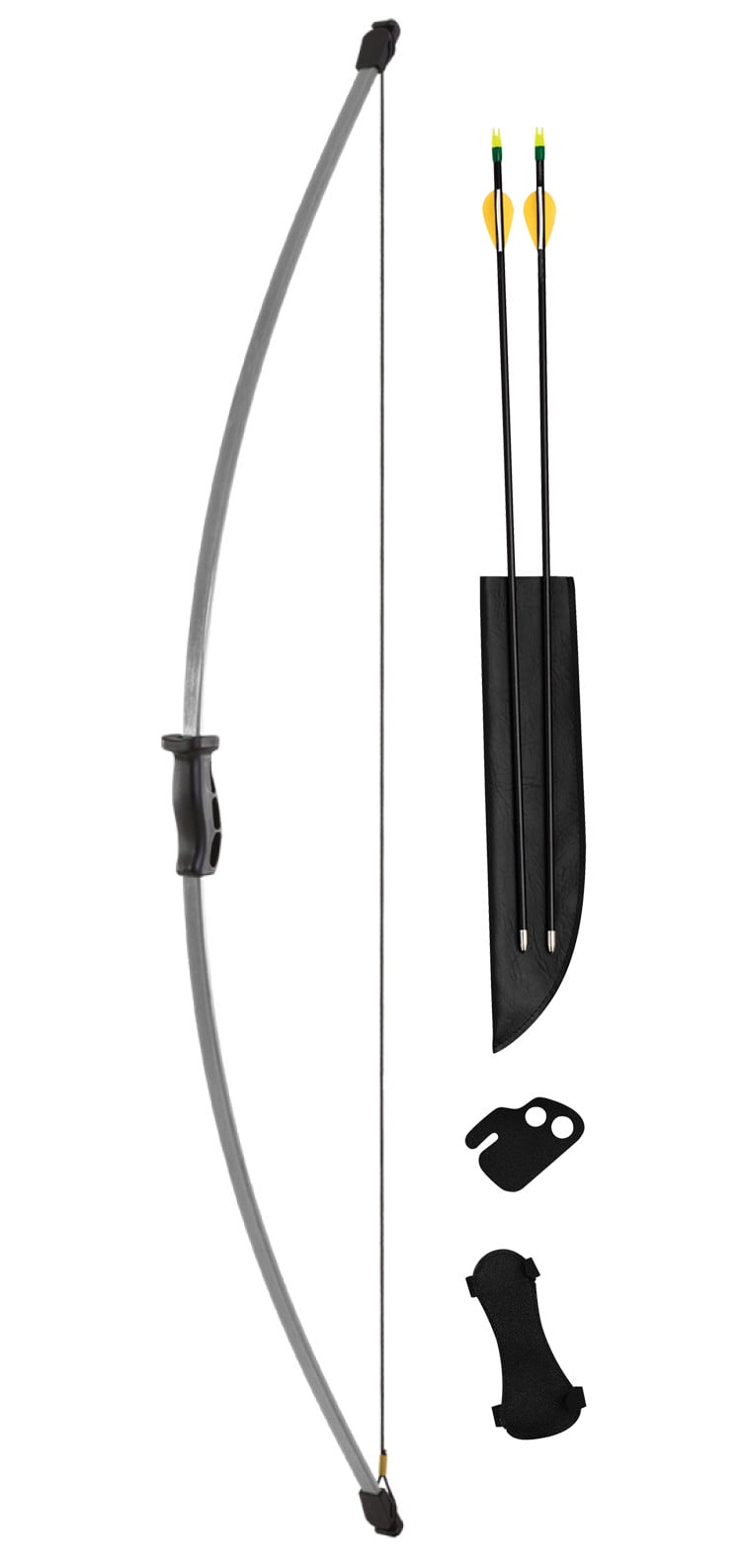 Bear Archery Wizard Youth Bow Set Includes Arrows, Armguard, Arrow Quiver,  and Finger Tab Recommended for Ages 5 to 10