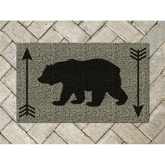 Bear & Arrows Printed Mat, Front Runner - 8 x 30 in.