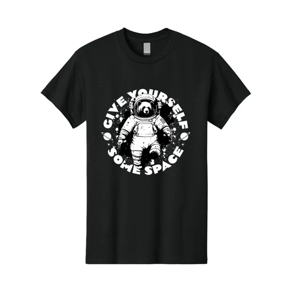 Bear Astronaut Space Suit Give Yourself Some Space Cosmic Pun Unisex T-Shirt, S-5XL