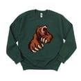 thumbnail image 1 of Bear Attack Sweatshirt with Bold Wild Animal Graphic Style, for men & women, up to size 5XL, 1 of 3