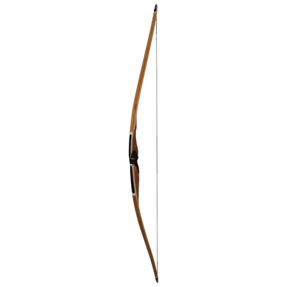 Bear AuSable RH35 Bamboo Longbow, Traditional Reflexed Design, Bamboo and Fiberglass Limbs, Leather Grip, Right Handed (AALB2435R)