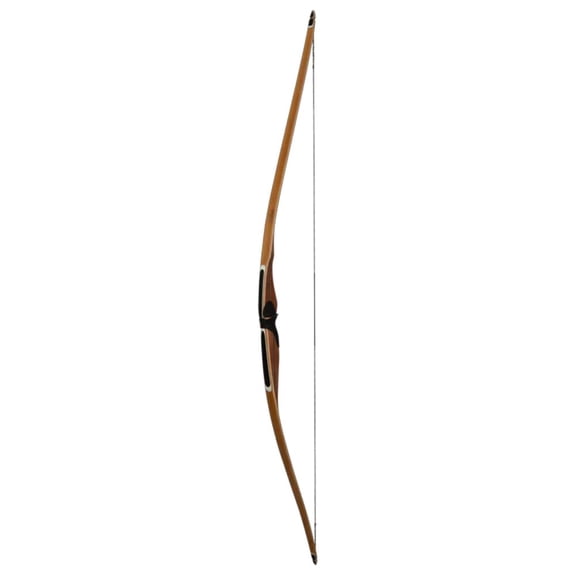 Bear AuSable RH50 Bamboo Longbow, Traditional Reflexed Design, Bamboo and Fiberglass Construction, Leather Grip, Right Handed (AALB2450R)