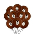 thumbnail image 1 of Bear Balloons Bundle 12 Count Standard Size 12" Latex Teddy Bear Cute Party Decoration Ideas Animal, 1 of 2