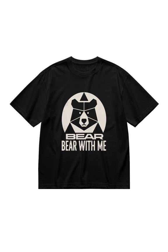 Bear Bear With Me, Bear Print 1, T Shirt for Men, Vintage Graphic Tees Men, 23806780,S