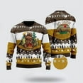 thumbnail image 1 of Bear Beer Campfire Yellow Wool Ugly Christmas Sweater – Sweater Gifts For Pet Lover, 1 of 2