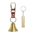 thumbnail image 1 of Bear Bell Whistle Keyring Deterrent Device Iron Alloy Outdoor Climbing Hiking Camping Survival Accessory, 1 of 9