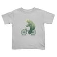 thumbnail image 1 of Bear Bicycle forest Funny Toddler T-Shirts for Boys Girls (Gray, 4T), 1 of 5