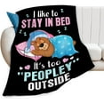thumbnail image 1 of Bear Blanket Bear Gifts for Girls Women Sleeping Bear Throw Blanket for Kids Adults Soft Warm Cozy Fleece Blanket for Couch Sofa \u200bBed 40"x50", 1 of 6