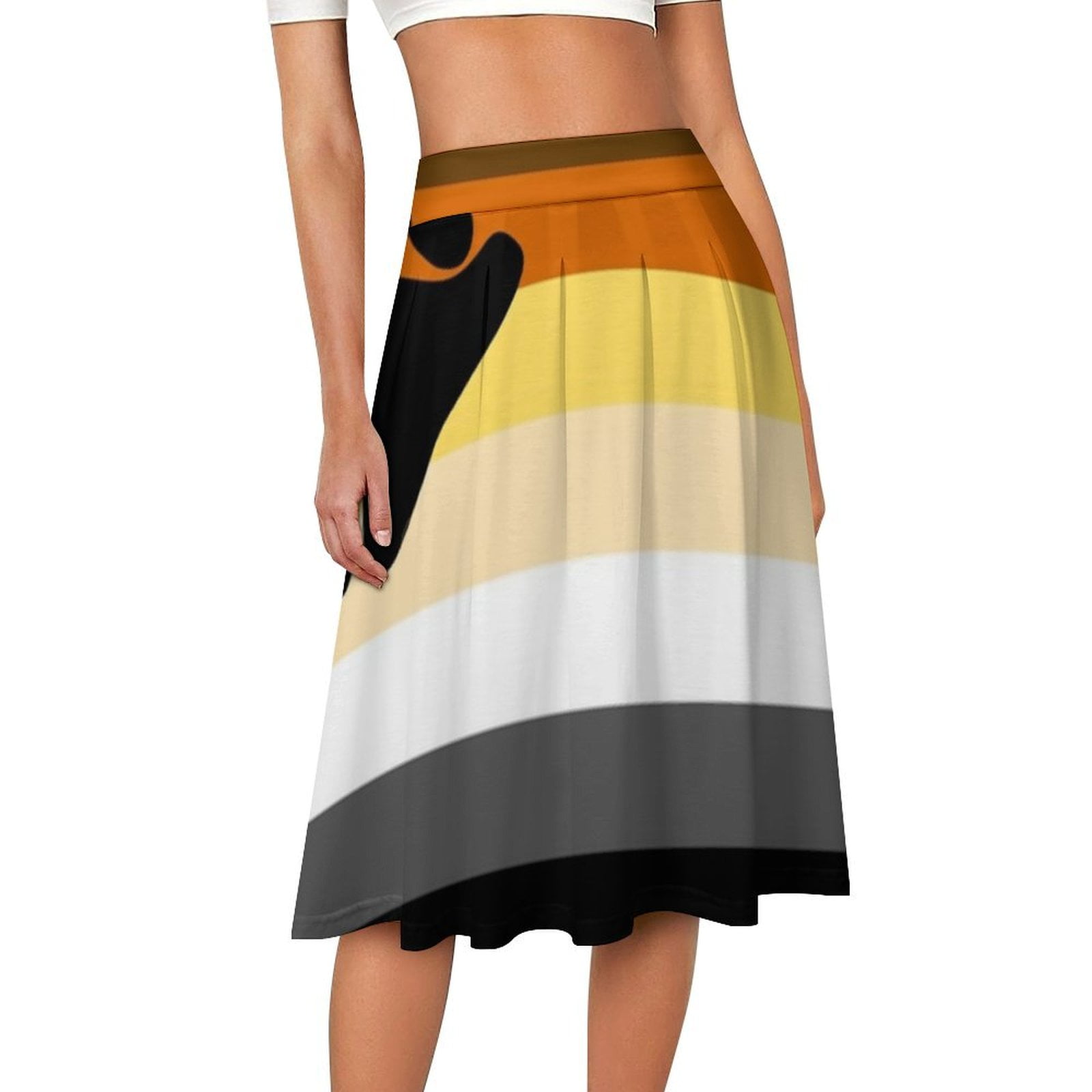 Anchor Knee Length Skorts Skirts For Women High Waisted Athletic Skirt With Zipper Luxury Women S Skirt - View #3