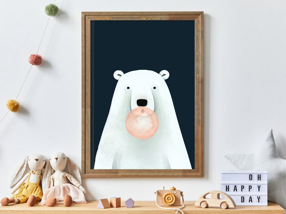 View of Bear Bubbles, Animals Bubblegum, Animals Blowing Bubbles, Polar Bear ...